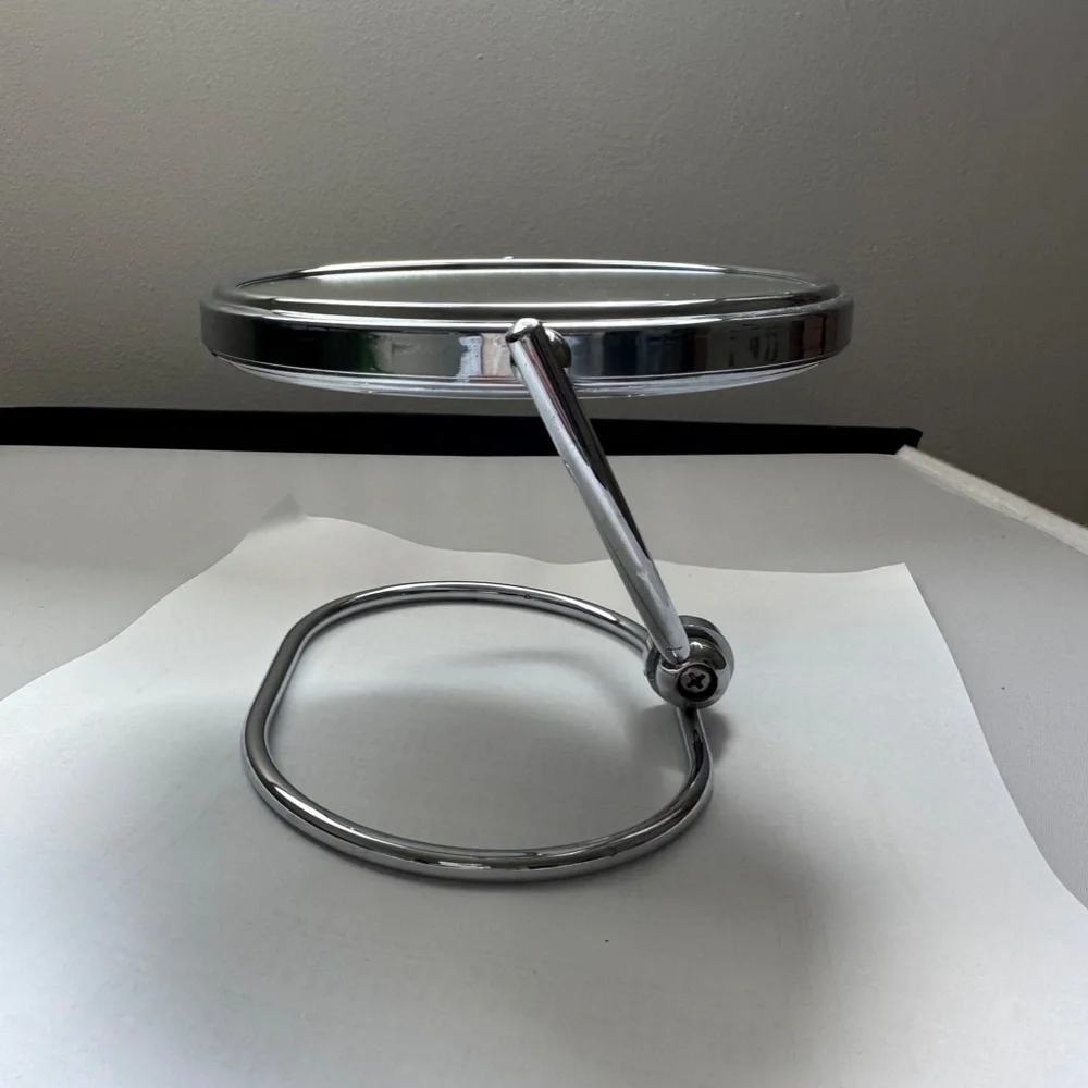 Table Mirror 2 side normal and magnifying bathroom mirror Round vanity mirror